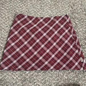 Plaid mini skirt